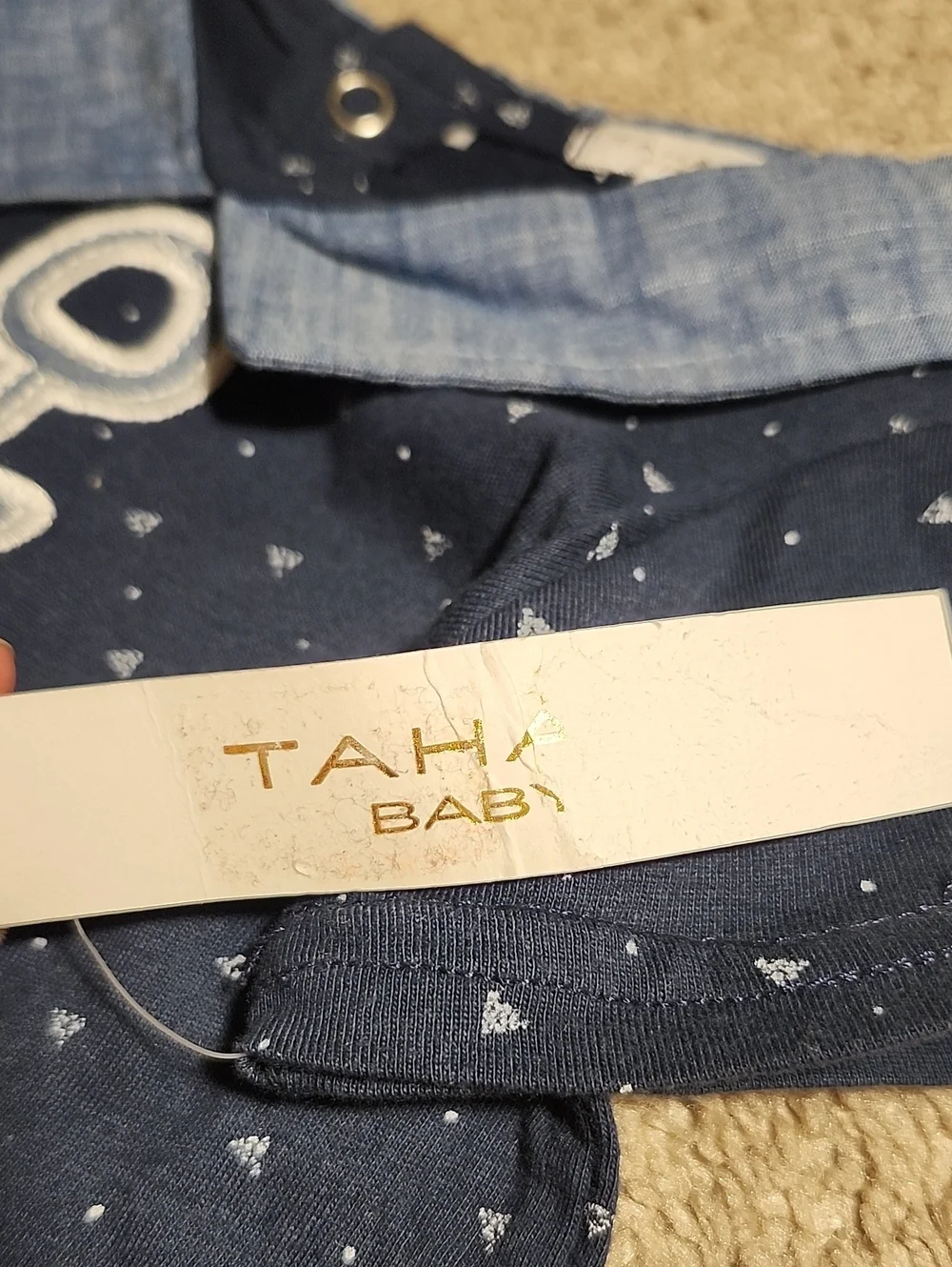 Tahari Baby Boy Nautical Anchor Romper 3-6M NWT